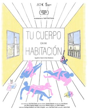 Agustina Cabo Instagram - “Tu cuerpo en mi habitación” va a tener su premiere mundial en la competencia del Festival Internacional de cine de Edimburgo🏴󠁧󠁢󠁳󠁣󠁴󠁿

Un corto sobre la nostalgia, el amor, el sexo y las despedidas. El proceso de este corto fue simple. Yo quería despedir mi departamento y Agus tenía muchas ideas sobre amor e intimidad. Una madrugada nos mandamos mensajitos. A eso le siguió una reunión con Alan y ella para charlar sobre dos personajes que aún no conocíamos pero hacían cosas en un departamento, y algo los apuraba, los robotizaba. Es lo que sabíamos. A la semana les mandé el guion y el finde estabamos filmando. Luna materializó la escenografía del espacio, Joaco y Mauje lo registraron, tanto en cámara como en sonido. Agus y Alan le dieron vida. Yo uní sus pedacitos en el montaje y Santi y Juampi lo sonorizaron. Del resto se encargó el Pity, el rey de la nostalgia por excelencia.

Quienes estén por el Reino Unido en agosto lo van a poder ver en las siguientes funciones:
- Saturday 16 August / 15:20 Cameo 1
- Sunday 17 August / 12:45 / Hawthornden Lecture Theatre / SDH
- Monday 18 August / 12:00 / Vue Omni 11
- Monday 18 August / 18:45 / Filmhouse 3 / SDH

Aguante el cine independiente, aguante filmar con amigos. Gracias Agus y Alan por poner sus cuerpos para ayudarme a sacar todas estas emociones que tenía adentro. Gracias por convertir los recuerdos en algo tan lindo y eterno como lo es el cine.

El afiche es de la increíble y también coautora de recuerdos de Las Heras @jaztaiah 🙌🏻