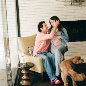 Aimee Carrero Instagram - Happiest birthday to the light of my life @mistertimrock . With some luck, our child will be like you in every way imaginable. May she always look at you like you hung the moon because, to me, you have. ⁣
⁣
⁣
I can’t thank @ashleytruly enough for these special memories at the Chateau Marmont. The theme was “playing house nostalgia” and everyone was so on board I’m forever grateful.⁣
⁣
Photography: @ashleytruly 
Styling: @stylistmelissalynn 
Makeup/hair: @kristenpulice