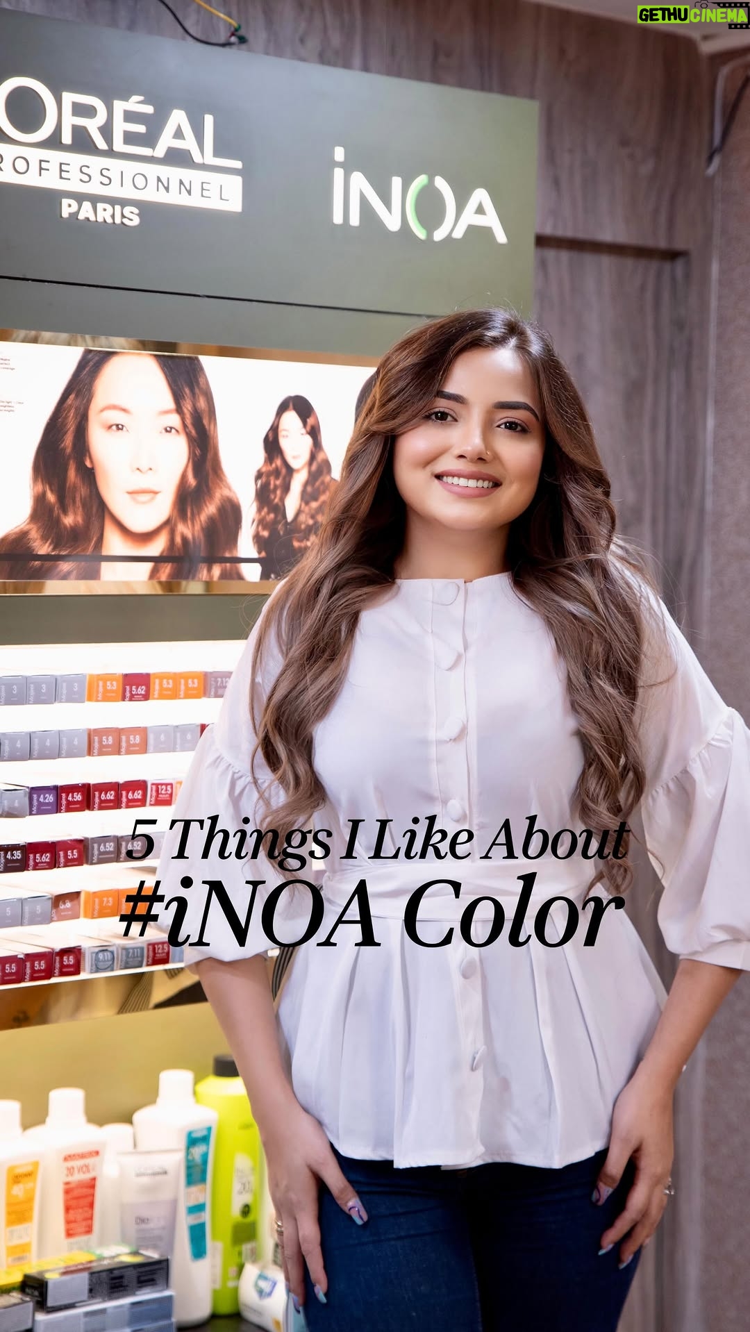 Aisha Mahdi - 48.9K Likes - ✨// Now you know why I chose #iNOA color by @lorealpro
Experience iNOA Color which is ammonia free that gives high shine & high impact
Gives you amazing results and a luxurious salon experience
Book your appointment at the nearest L'Oréal Professionnel partner salons now!

#AD @LorealPro  @lorealpro_education_india
#LorealProfIndia #iNOA
@luxesalon_bysara @sarika_bhaju
#luxeSalonbysara #haircraftbysarikabhaju

🎥 - @rohit_think