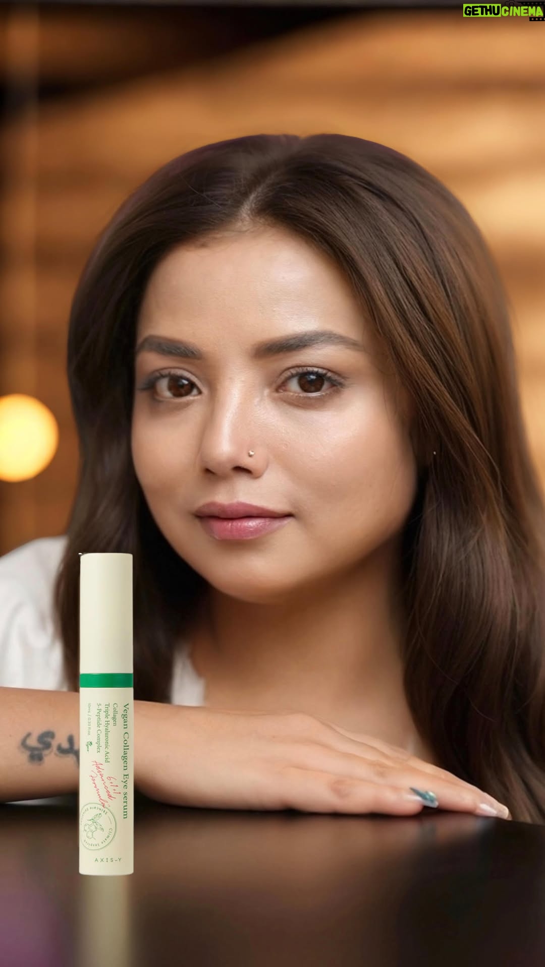 Aisha Mahdi - 123.3K Likes - // Revitalize your gaze with Axis-Y Eye Serum! 🌟✨ 

This powerhouse formula combines vegan collagen, peptides, and hyaluronic acid for a refreshing boost to your under-eyes. 

The cooling applicator massages away puffiness for a brighter, more radiant look. Say goodbye to tired eyes! 

Comment ‘Treatment’ for the link! 

 #AXIS-Y #BeautyEssentials #BrightEyes #PuffinessBeGone