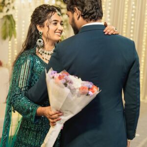 Akshaya Kandamuthan Instagram - To love, laughter and our happily ever after! 💕

Makeup @ajay_artistry 
Hairstylist  @mani_stylist_ 
Costume @mokshe_rental_destination & @studio_7creations 
Jewel @chennai_jazz 
 cam @focus_queen_photography