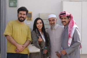 Alaa Shakir Instagram - كواليس #مسلسل_المرسى #المرسى مع استاذي النجم #عبدالمحسن_النمر  و #الاء_شاكر  #نايف_خلف ومخرجنا الفنان (فكرت)