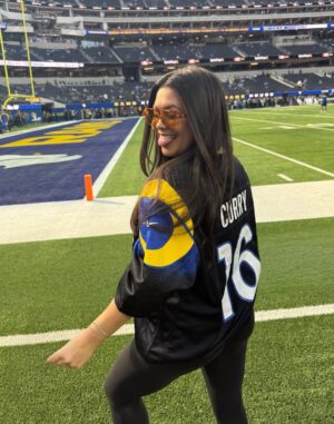 Alex Curry Instagram - RAMS HOUSE is headed to the #PLAYOFFS 🤗🏈 too much fun today with my @toyotasocal fam @rams #ad