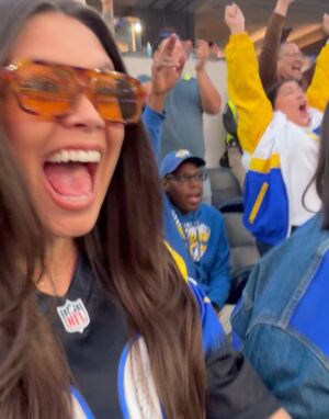 Alex Curry Instagram - RAMS HOUSE is headed to the #PLAYOFFS 🤗🏈 too much fun today with my @toyotasocal fam @rams #ad