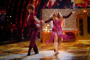 Alex Kingston Instagram - Hello sweeties,

Where to even begin…
Strictly had been the journey of a lifetime and such a dream come true. If you had told me a year ago while in the midst of radiotherapy that a year later I’d be on strictly come dancing I wouldn’t have believed you! I’m so proud of everything Johannes and I have accomplished, and so grateful to my body for getting me this far. It was always my dream to get to dance with Jo Jo and dance we did! 

To everyone who supported us,
Thank you endlessly. To be able to do this at my age is such a privilege, and I feel so lucky. Your belief in us has got me through even the toughest of days. If I’ve learned anything from this it’s that it’s never too late to try, and fall in love with something new. Whether taking a local dance class or picking up a new hobby, keep exploring and living life to the full. And most importantly… keep dancing!!!

To the cast and the professionals,
It’s been so wonderful getting to spend time with you all. Thank you for all the words of encouragement and cheers from the sidelines. It’s been such a pleasure watching you all grow on your journeys, and I can’t wait to keep watching. And a big thank you to all the crew keeping things running behind the scenes, and making sure we all look fab!!!

Johannes, 
Every day I have been blown away by your kindness, your elegance, and your ability to bring calm to every storm. You light up every room you walk into my darling man !I cannot thank you enough for helping me find my steel balls and ‘exquisite’ legs! May your bag always be filled with mints, and your heart filled with joy and happiness. Love you so much. 💃❤️🪩💋