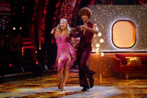 Alex Kingston Instagram - Hello sweeties,

Where to even begin…
Strictly had been the journey of a lifetime and such a dream come true. If you had told me a year ago while in the midst of radiotherapy that a year later I’d be on strictly come dancing I wouldn’t have believed you! I’m so proud of everything Johannes and I have accomplished, and so grateful to my body for getting me this far. It was always my dream to get to dance with Jo Jo and dance we did! 

To everyone who supported us,
Thank you endlessly. To be able to do this at my age is such a privilege, and I feel so lucky. Your belief in us has got me through even the toughest of days. If I’ve learned anything from this it’s that it’s never too late to try, and fall in love with something new. Whether taking a local dance class or picking up a new hobby, keep exploring and living life to the full. And most importantly… keep dancing!!!

To the cast and the professionals,
It’s been so wonderful getting to spend time with you all. Thank you for all the words of encouragement and cheers from the sidelines. It’s been such a pleasure watching you all grow on your journeys, and I can’t wait to keep watching. And a big thank you to all the crew keeping things running behind the scenes, and making sure we all look fab!!!

Johannes, 
Every day I have been blown away by your kindness, your elegance, and your ability to bring calm to every storm. You light up every room you walk into my darling man !I cannot thank you enough for helping me find my steel balls and ‘exquisite’ legs! May your bag always be filled with mints, and your heart filled with joy and happiness. Love you so much. 💃❤️🪩💋