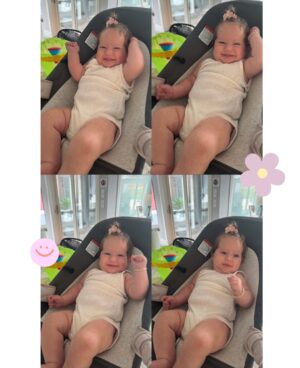 Alexandria DeBerry Instagram - a year ago today I found out I was pregnant 🌼
we had just lost a pregnancy prior to this, so I didn’t want to get my hopes up too much. but after many prayers, here she is what unfathomable joy she has brought us!!
we couldn’t imagine life without this dark haired, blue eyed angel 👼🏻 nearly 5 months of mavvi blue 🤍🦋