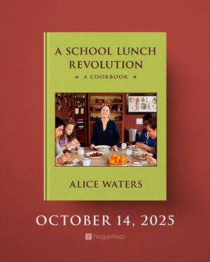 Alice Waters Instagram - We’re proud to announce A SCHOOL LUNCH REVOLUTION by award-winning chef and food activist Alice Waters. This multigenerational cookbook champions an empowered relationship between students and organic food. It offers delicious recipes designed to nourish future generations from the inside out. Guided by Waters’s principles for organic meals—local and seasonal, affordable, diverse, simple yet delicious, and beautiful—these versatile recipes explore a rich array of textures and tastes inspired by international food traditions. From one of America’s most beloved chefs comes a revolutionary reinterpretation of the classic school lunch—crafted for a more sustainable future. On sale October 14.