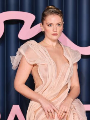 Alicia Agneson Instagram - And now, let’s hear it for the dress! Was thrilled to wear this piece made by @rasmusgeorgiadis - as soon as I saw it I knew it was a match made in fairy heaven 🧚🏻 / jewellery @tasaki_intl / Thank you @britishfashioncouncil @helenarubinstein @lancomeofficial and the whole team who made this possible x 📸 @davebenett