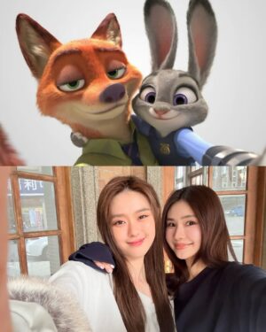 Ally Chiu Instagram - 還沒看動物方程式2的話
可以先看我們🦊🐰～❤️