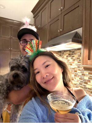 Ally Maki Instagram - Our first and forever baby Jesse. This post has been too hard to write. There’s something about it that makes it feel final… it’s why I still can’t post about my dad. Maybe one day. We became a family the day you came into our lives. You taught us how to be parents before we knew what the heck we were doing. You loved cabbage, endless kisses and running and jumping in our backyard leaf pile. You were never supposed to crash land into our lives but for some crazy reason that day @wagsandwalks emailed me asking if I wanted to drive all the way across town to volunteer. Even crazier that I got in my car and went. I came home with you. And we loved you everyday since. You loved us unconditionally through every season of life, through the good and the bad the ups and the downs. Through all of covid, my entire pregnancy and the birth of your little sister. We did the math and apparently you would’ve been 105 years old. You will always be with us jbear. The house feels strange without you. We keep a little nightlight on in your favorite corner… Charlie looks for you everyday and says “woof woof”. She hugs your pillow shaped like you. We will tell her stories about you. We love you so much toose. ♾️