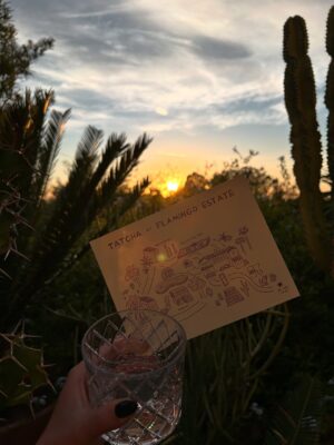 Ally Maki Instagram - @tatcha transported us to Okinawa for one night to celebrate The Longevity Serum (which is my new favorite hands down) and it was magical 🎀 Congrats @steph_shep love you. Best forever date @coltonlhaynes 💕 @flamingo_estate