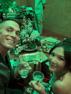 Ally Maki Instagram - @tatcha transported us to Okinawa for one night to celebrate The Longevity Serum (which is my new favorite hands down) and it was magical 🎀 Congrats @steph_shep love you. Best forever date @coltonlhaynes 💕 @flamingo_estate