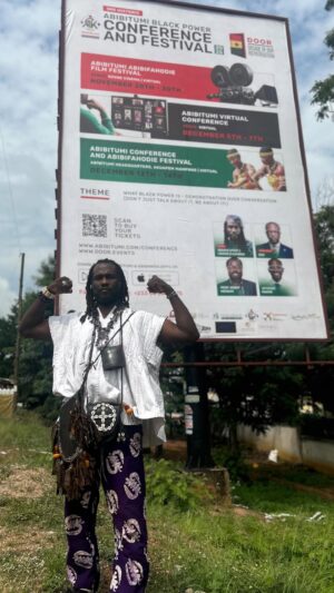 Ama K. Abebrese Instagram - The journey begins in Accra 🇬🇭.
Festival Director Onuora Abuah has arrived on the ground, touring the festival venue with Ɔbenfo Ɔbádélé Kambon ahead of the inaugural Abibitumi Abibifahodie Film Festival 2025.

A festival of Black stories, power, and liberation told through film.

🎥 Opening TODAY at Ozone Cinema.

Virtual passes & gala tickets available via the link in bio.
