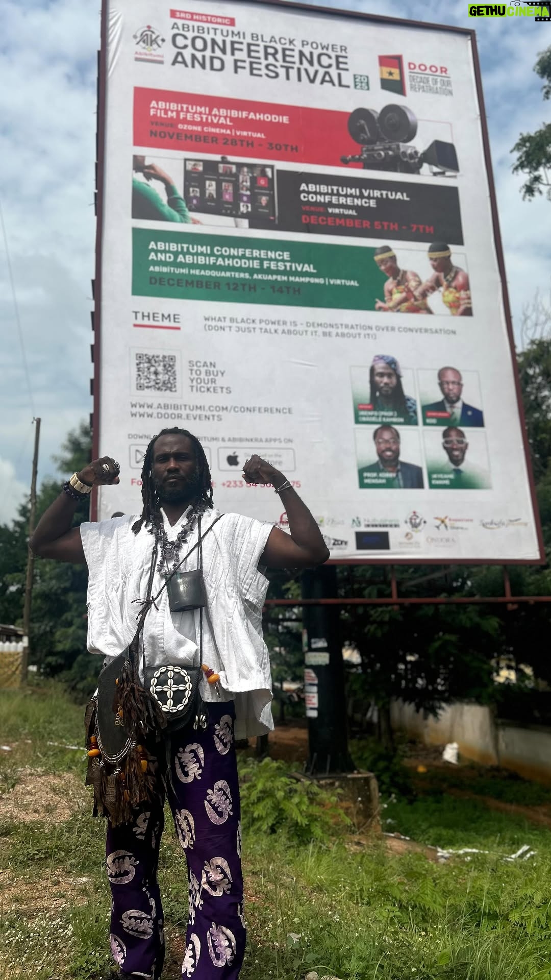 Ama K. Abebrese - 18 Likes - The journey begins in Accra 🇬🇭.
Festival Director Onuora Abuah has arrived on the ground, touring the festival venue with Ɔbenfo Ɔbádélé Kambon ahead of the inaugural Abibitumi Abibifahodie Film Festival 2025.

A festival of Black stories, power, and liberation told through film.

🎥 Opening TODAY at Ozone Cinema.

Virtual passes & gala tickets available via the link in bio.