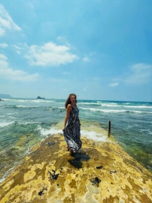Amal Hijazi Instagram - The ocean doesn’t ask for attention. It simply is.
Like me—strong, wild…#amal-hijazi #love_life #love_lebanon🇱🇧