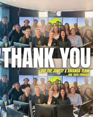 Amanda Keller Instagram - On behalf of the Jonesy & Amanda team (and their families), thank you for waking up with us for the last 20 years ❤️