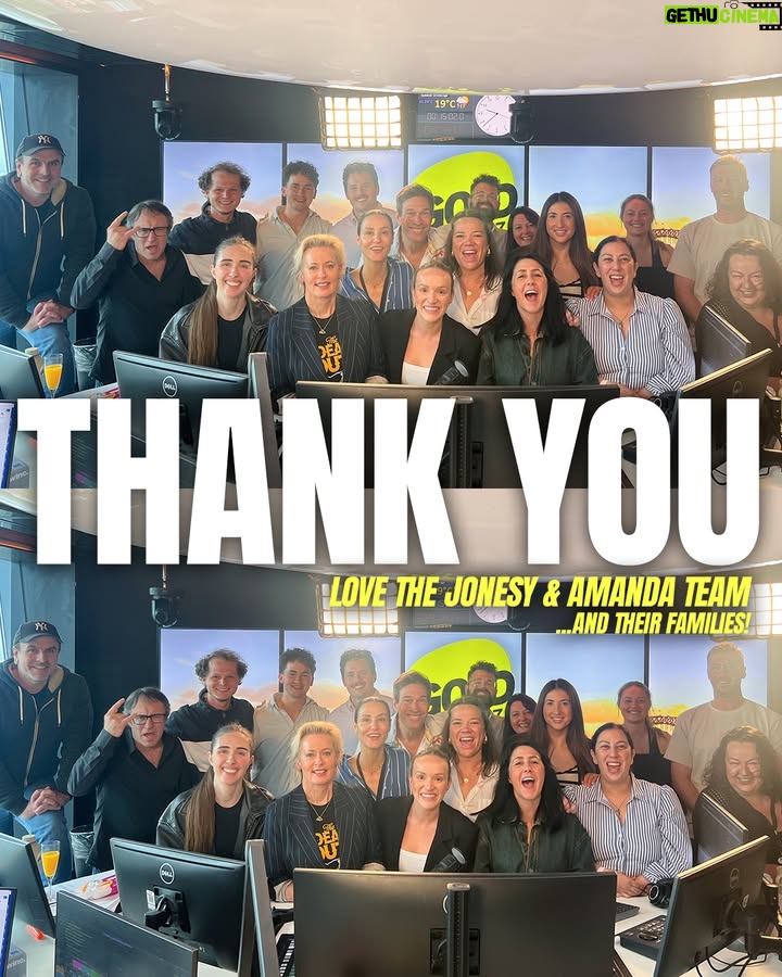 Amanda Keller - 2.2K Likes - On behalf of the Jonesy & Amanda team (and their families), thank you for waking up with us for the last 20 years ❤️