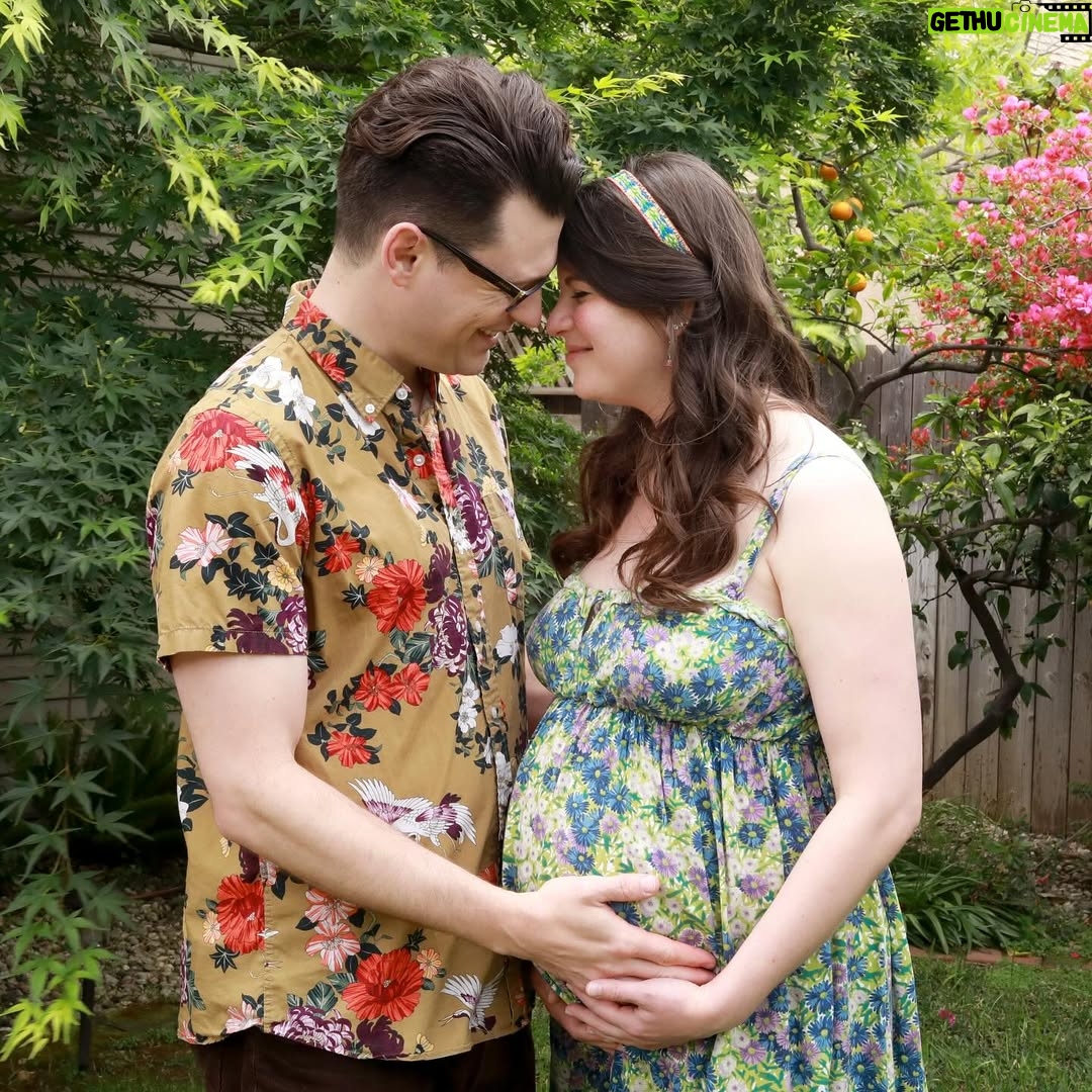 Amelia Rose Blaire - 24.1K Likes - Us one year ago… on the precipice of so much tremendous and spectacular change. I wouldn’t trade it for anything. So proud of how we’ve grown and leveled up over our first year as parents @bryandechart 🌸💐