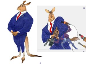 Ami Thompson Instagram - . 
1 - painted by @coryloftis and I 
2 - Some alternative designs to Mayor Winddancer
7 - Elderly Tortoise 
13 - Captain Hogbottom

#zootopia2