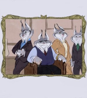 Ami Thompson Instagram - I feel so fortunate to get the chance to work with all of the great people at Disney on Zootopia! Huge thanks to @coryloftis for bringing me onto this project! It’s been such a fun and uniquely challenging experience. Congrats to the entire Zootopia team!
#zootopia2 is out in theaters, go check it out! 

Here are some of the character designs I did for the Lynxley family. (More to come~)