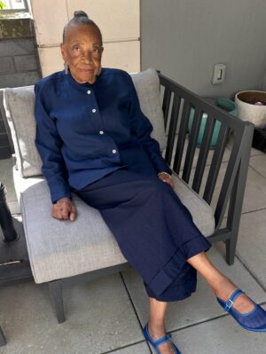 Amy Sherald Instagram - Before me, there was her.
Before the museums, before the canvases with my name on them
there was my mother painting quietly, making space for a future she wouldn’t claim for herself.
She is turning 90 years old today.
Im proud to carry what she began. #legacy