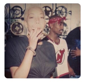 Amy Sherald Instagram - Watching this Diddy doc and seeing 2Pac has me thinking about how people’s destinies, and fates unfold—how quickly everything can shift.  22ish year old me in Atlanta, Georgia 1995 Peachtree Motoring Accessories  #2pac