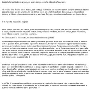 Ana Mena Instagram - Quería sincerarme 🤍