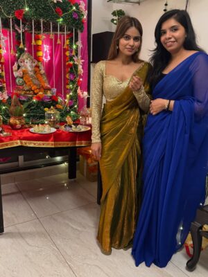 Anamica Kadamb Instagram - This feeling of having you around and finding comfort in your presence is truly eternal. I started celebrating you with nothing in hand, just pure devotion… and now, when I have more, it sometimes feels like that innocence and purity is fading.

This year, Bappa, help me become the best version of myself. Guide me to stay grounded, humble, and true to my heart. And if I have made any mistakes, knowingly or unknowingly, please forgive me 🙏 
#ganpatibappamorya