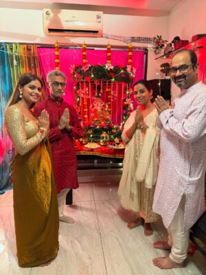 Anamica Kadamb Instagram - This feeling of having you around and finding comfort in your presence is truly eternal. I started celebrating you with nothing in hand, just pure devotion… and now, when I have more, it sometimes feels like that innocence and purity is fading.

This year, Bappa, help me become the best version of myself. Guide me to stay grounded, humble, and true to my heart. And if I have made any mistakes, knowingly or unknowingly, please forgive me 🙏 
#ganpatibappamorya