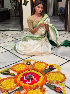 Anamica Kadamb Instagram - Diwali 🪔 
#diwali2025 #anamicakadamb #ethnic