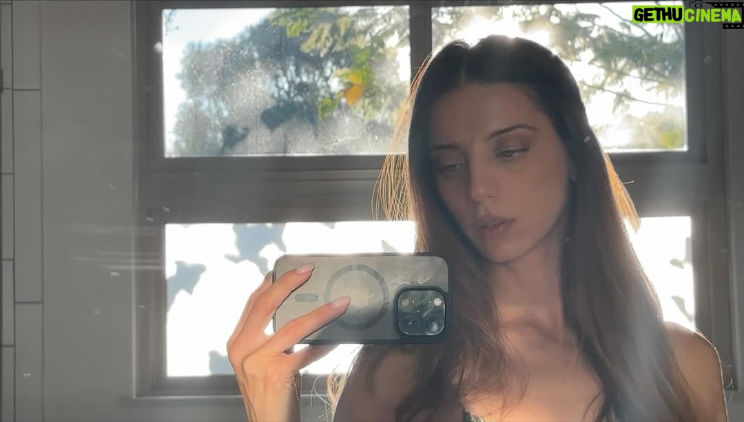 Angela Sarafyan - 6.8K Likes - It’s the sun’s rays through the trees that created this magical light I loved in this moment in time. ✨🤍

In the video, you can see how the sun plays, the light dancing…
