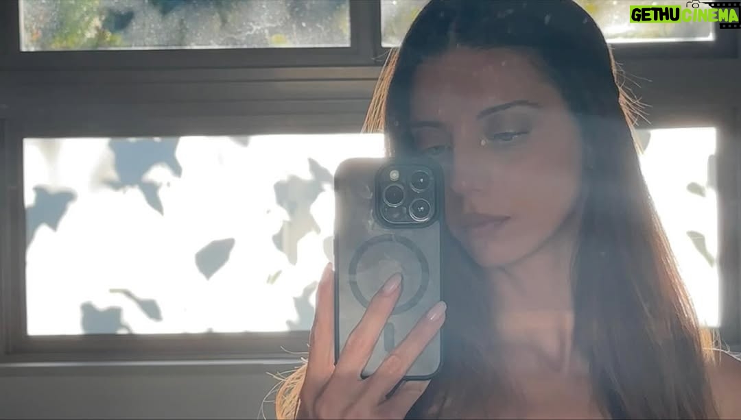 Angela Sarafyan - 6.8K Likes - It’s the sun’s rays through the trees that created this magical light I loved in this moment in time. ✨🤍

In the video, you can see how the sun plays, the light dancing…