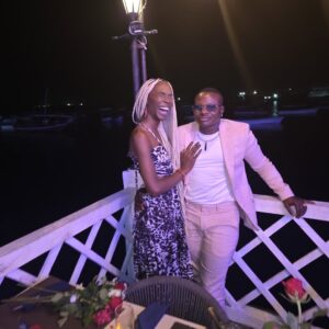 Angelica Ross Instagram - She said “YES!” 💍🌹🥂
Here’s to spending forever with you @angelicaross ❤️

#ctfmzanzibar