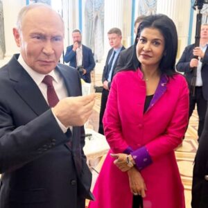 Anjana Om Kashyap Instagram - A big day, the biggest interview! Over 100 mins of interview and 30 mins of informal interaction with President of Russia, Vladimir Putin, was a great insight into the mind of one the most compelling and enigmatic leaders of the world. Just doesn’t get bigger than this!