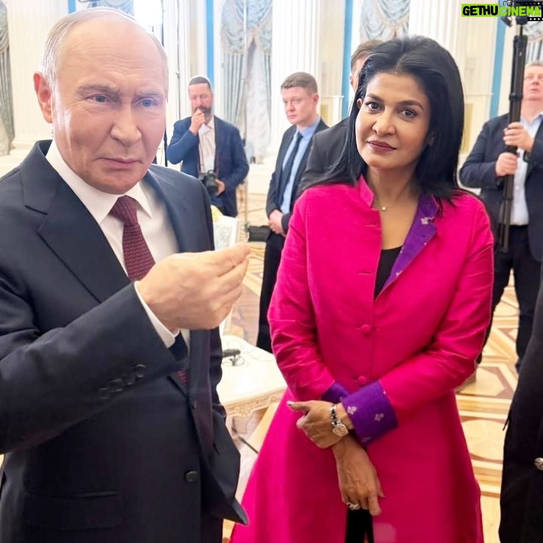 Anjana Om Kashyap - 329.1K Likes - A big day, the biggest interview! Over 100 mins of interview and 30 mins of informal interaction with President of Russia, Vladimir Putin, was a great insight into the mind of one the most compelling and enigmatic leaders of the world. Just doesn’t get bigger than this!