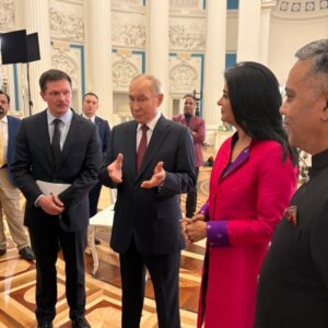 Anjana Om Kashyap Instagram - A big day, the biggest interview! Over 100 mins of interview and 30 mins of informal interaction with President of Russia, Vladimir Putin, was a great insight into the mind of one the most compelling and enigmatic leaders of the world. Just doesn’t get bigger than this!