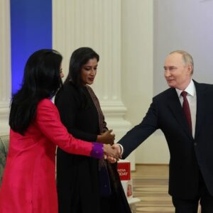 Anjana Om Kashyap Instagram - A big day, the biggest interview! Over 100 mins of interview and 30 mins of informal interaction with President of Russia, Vladimir Putin, was a great insight into the mind of one the most compelling and enigmatic leaders of the world. Just doesn’t get bigger than this!