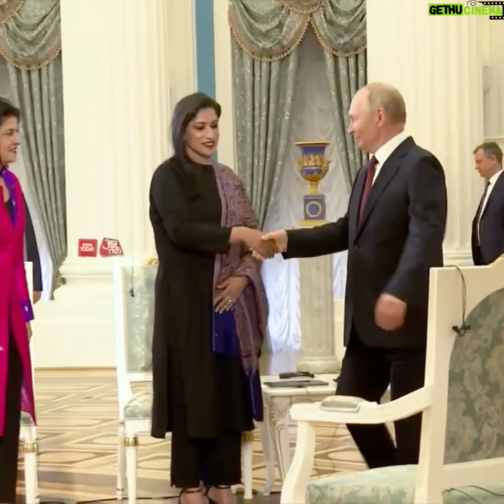 Anjana Om Kashyap - 329.1K Likes - A big day, the biggest interview! Over 100 mins of interview and 30 mins of informal interaction with President of Russia, Vladimir Putin, was a great insight into the mind of one the most compelling and enigmatic leaders of the world. Just doesn’t get bigger than this!