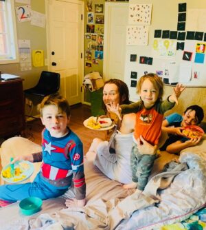 Annie Wersching Instagram - This chick Mom’d like it mattered. Still does. That’s why the lady is a tramp. The boys made you breakfast, Buddie. Happy Mother’s Day… I love you little family..