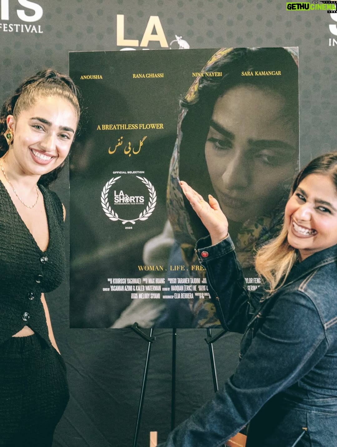 Anousha - 57.9K Likes - .🎥🎬🎞️
Our film premiered at LA Shorts after nearly two years of dreaming, filming, and bringing it to life. To anyone in the film industry: this process takes time. It’s rarely easy, but storytelling is sacred. Since the beginning of humanity, stories have helped us make sense of life. They give us hope, remind us we’re not alone, and inspire us to keep going.
Your story matters. There’s space for it. This world is abundant, we need more voices, more visions, more truth.
Thank you to the cast and crew for creating such a safe, beautiful space for us to be vulnerable. Playing Mina was an honor. She’s fierce, raw, and deeply rooted in justice, and I carry her with me still.
To our brilliant director, @sahar_ghorishi.x ,thank you for pouring your soul into this. The silence in the theater, the tears in the room, you created that. And to my family and my partner: thank you for believing in me, always.
______________________________________________
فیلم ما بعد از نزدیک به دو سال تلاش، فیلم‌برداری و ساخت، در جشنواره‌ی LA Shorts اکران شد.
برای همه‌ی عزیزانی که در صنعت فیلم فعالیت می‌کنن: این مسیر، زمان‌بره و آسون نیست، اما قصه‌گویی یک کار مقدسه. از آغاز تاریخ بشر، داستان‌ها بودن که به زندگی‌مون معنا دادن. امید بخشیدن، ما رو به هم نزدیک کردن، و باعث شدن ادامه بدیم.
داستان تو مهمه. برای صدا و روایت تو جا هست. این دنیا پر از فراوانیه، ما به صداهای تازه، نگاه‌های نو و حقیقت‌های بیشتر نیاز داریم.
ممنونم از تیم تهيه كننده و عوامل که محیطی امن و زیبا برای حضور مخصوصاً بازیگران ساختن. نقش «مینا» برای من افتخاری بزرگ بود، دختری قوی، واقعی و ریشه‌دار در عدالت که هنوز در وجود من زندگی می‌کنه.
و به کارگردان بی‌نظیرمون، سحر عزیز، ممنونم که تمام قلب و روحت رو پای این فیلم گذاشتی. سکوت سالن، اشک تماشاگرها… همه از لحظه‌هایی بود که تو خلق کردی.
و در آخر، ممنونم از خانواده‌ام , پارتنرم و دوستانم که همیشه به من ایمان داشتن 🫂❤️