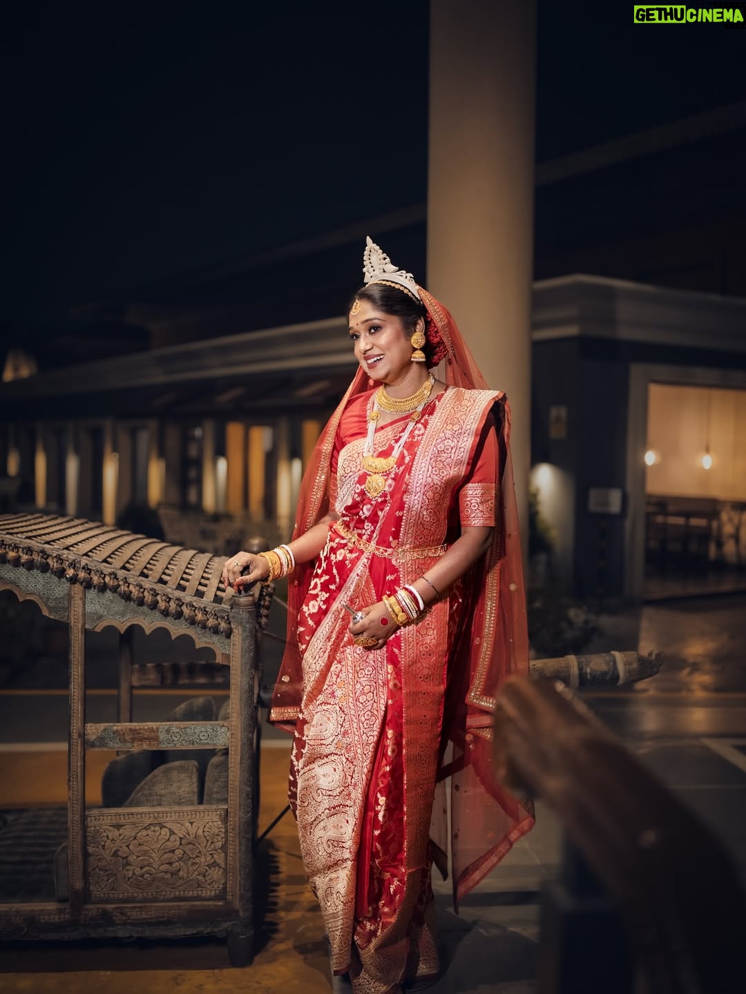 Antara Mitra - 54.1K Likes - — Bride … a whole saga of emotions .🦋 25:11:25 

Attire put together by- @roy_calcutta_official 
Make up - @meghna_make_up_artist 
Hair - @diwakarprasad861 
Click - @memoirsandcanvas