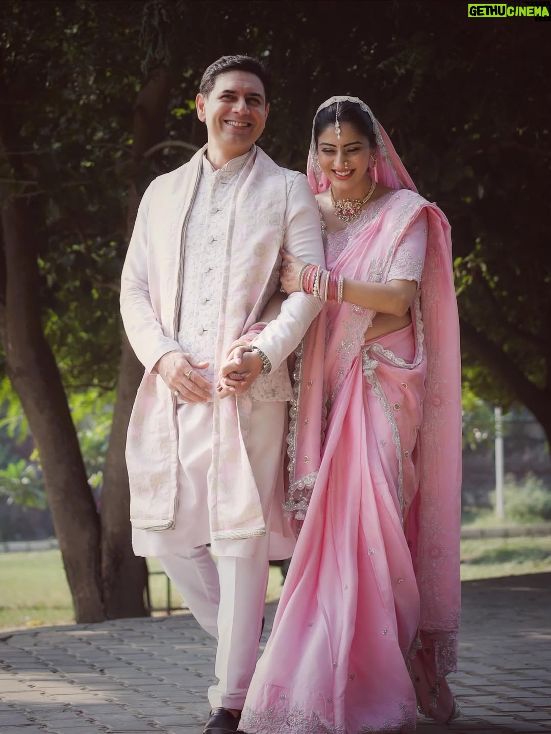 Ashlesha Savant - 174.3K Likes - “, We stepped into a new chapter as Mr & Mrs…Tradition found its way into our hearts.
We are filled  with gratitude for all the blessings. ❤️❤️”
🧿

I want to say #justmarried #🧿🧿🧿 #grateful #us

Captured beautifully by @portraitsbylalit