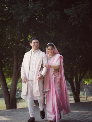 Ashlesha Savant Instagram - “, We stepped into a new chapter as Mr & Mrs…Tradition found its way into our hearts.
We are filled  with gratitude for all the blessings. ❤️❤️”
🧿

I want to say #justmarried #🧿🧿🧿 #grateful #us

Captured beautifully by @portraitsbylalit