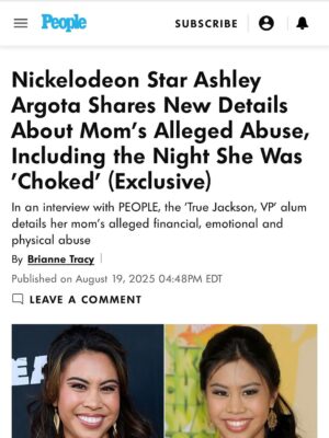 Ashley Argota Instagram - Telling my story is genuinely one of the scariest things I have ever done. It is one with so much history behind it and so much more trauma and stories than I could ever tell anyone in an hour. It is a sensitive topic for a lot of reasons, but one where I have never felt like the victim. Thank you to @brianne_tracy at @people for taking such incredible care of my story. I really appreciate it. 

If you have gone through something similar— with a family member, partner, friend— please know that you are not alone and I am sending you all my love. 

Special shoutout to the hubs @micktorres for helping heal my heart through the years. To @peteravogt and everyone who made sure I was safe through that entire year I left home. To @marissajaretwinokur for being my surrogate mom/sistah/fairy godmother all these years. And to my son, who shows me every day what true, unconditional love is. ❤️