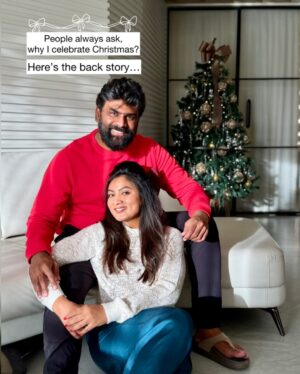 Ashmitha Instagram - Why I celebrate Christmas? Swipe—each photo tells a part of why🎄✨
( Christmas , celebration , telugu , Telugu actress , Ashtrixx , seasons greetings )