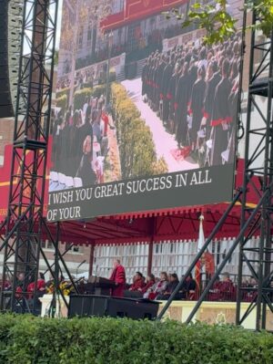 Aubrey K. Miller Instagram - USC Convocation - Welcomed into the Trojan Family. Inspired and excited to start this new journey! Fight on! ♥️✌🏻
#WelcomeTrojans #OfficialTrojan #MastersDegree