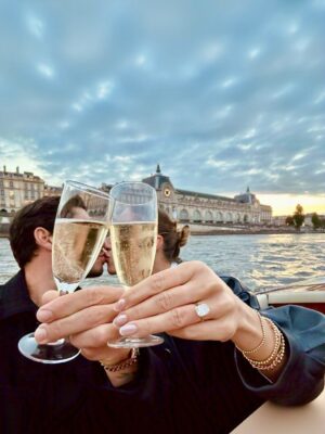 Aurora Culpo Instagram - Said YES in the city of love!! 🇫🇷❤️💍