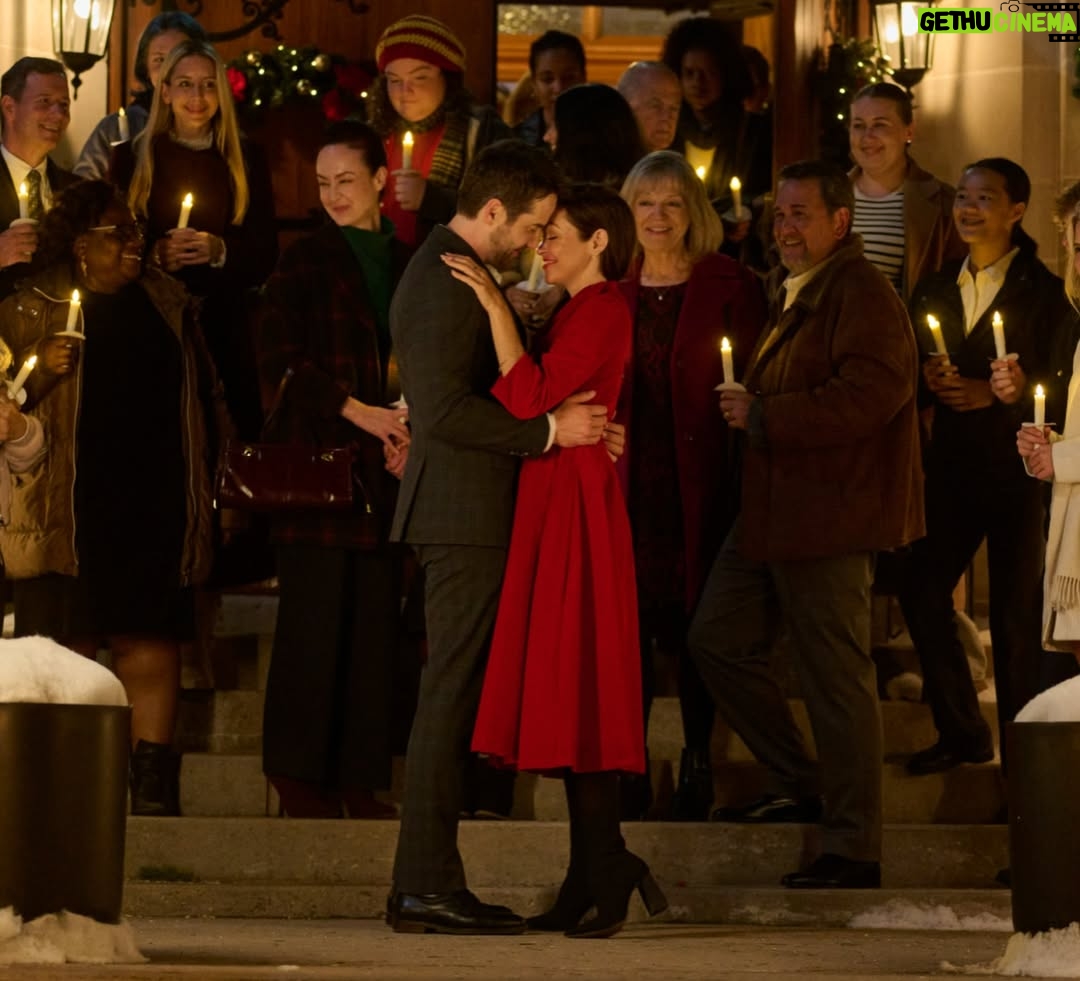 Autumn Reeser - 6.9K Likes - I want to tell you a story, because it’s too good not to and because the eternal mystic and mythic storyteller in me keeps encouraging me to speak. 

The absolute wild thing about making ‘We Met in December’ was the presence of my maternal grandmother Bea, who has long passed on. 

My dress for the final scene mirrored her homemade wedding dress. 

The scene location mirrored her wedding day. 

Two hand-sewn red & green dresses, on the steps of a church, intertwining across time & dimensions and coming together to tell this tale for Christmas. 

The weaving took my breath away… and I’ll have more of the story to tell you tomorrow. Thank you to all who watched our film last night!!! We felt the love!!! ♥️