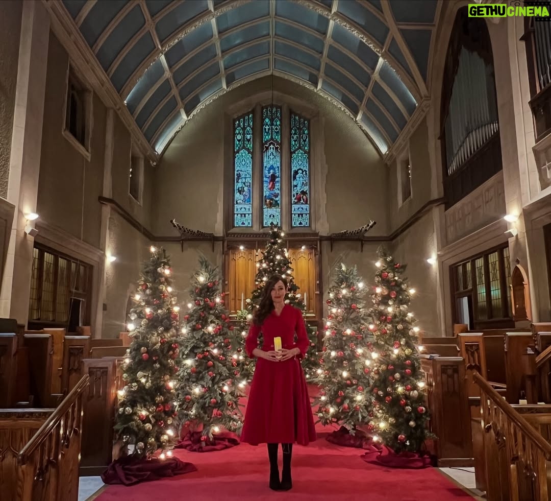 Autumn Reeser - 6.9K Likes - I want to tell you a story, because it’s too good not to and because the eternal mystic and mythic storyteller in me keeps encouraging me to speak. 

The absolute wild thing about making ‘We Met in December’ was the presence of my maternal grandmother Bea, who has long passed on. 

My dress for the final scene mirrored her homemade wedding dress. 

The scene location mirrored her wedding day. 

Two hand-sewn red & green dresses, on the steps of a church, intertwining across time & dimensions and coming together to tell this tale for Christmas. 

The weaving took my breath away… and I’ll have more of the story to tell you tomorrow. Thank you to all who watched our film last night!!! We felt the love!!! ♥️